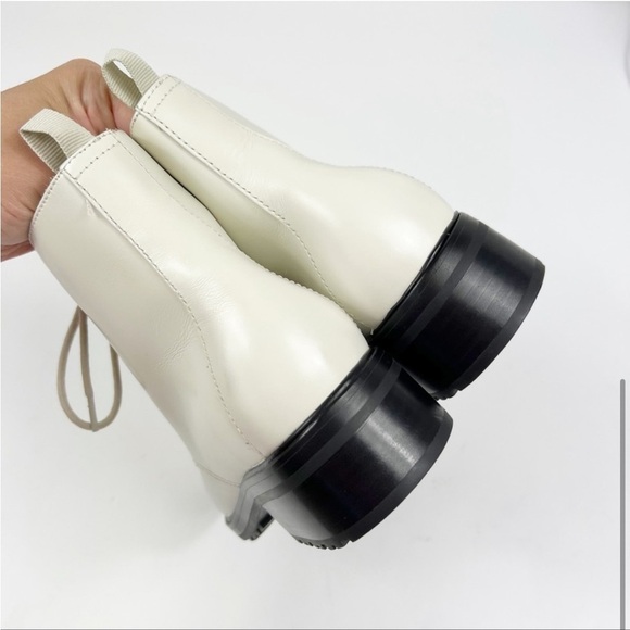 NEW Everlane The Modern Utility Lace-Up Boot White Size 8.5 - Picture 5 of 8